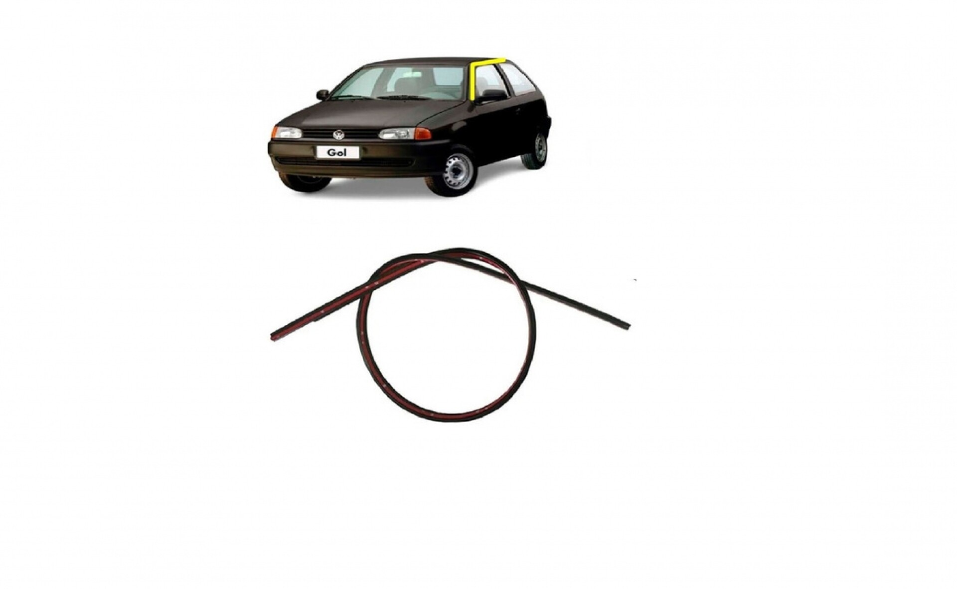 MOLDURA DE GOTERO DERECHA GOL G2 95/98 2 PUERTAS FINA 
