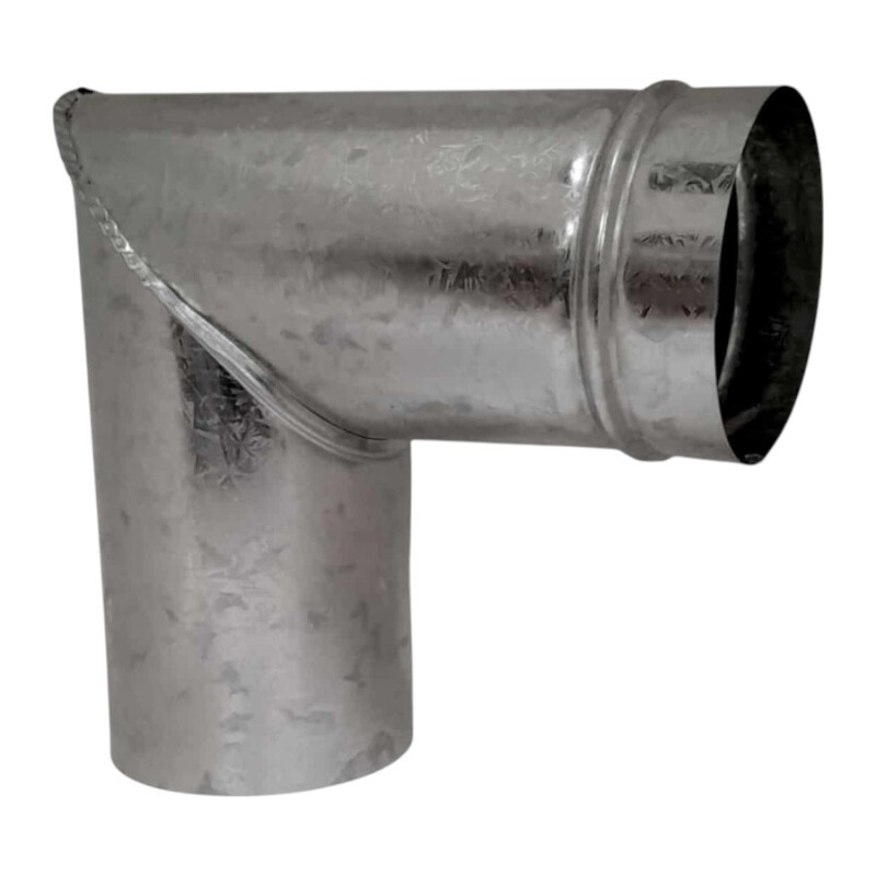 Codo recto caño galvanizado 10 cm Codo recto caño galvanizado 10 cm