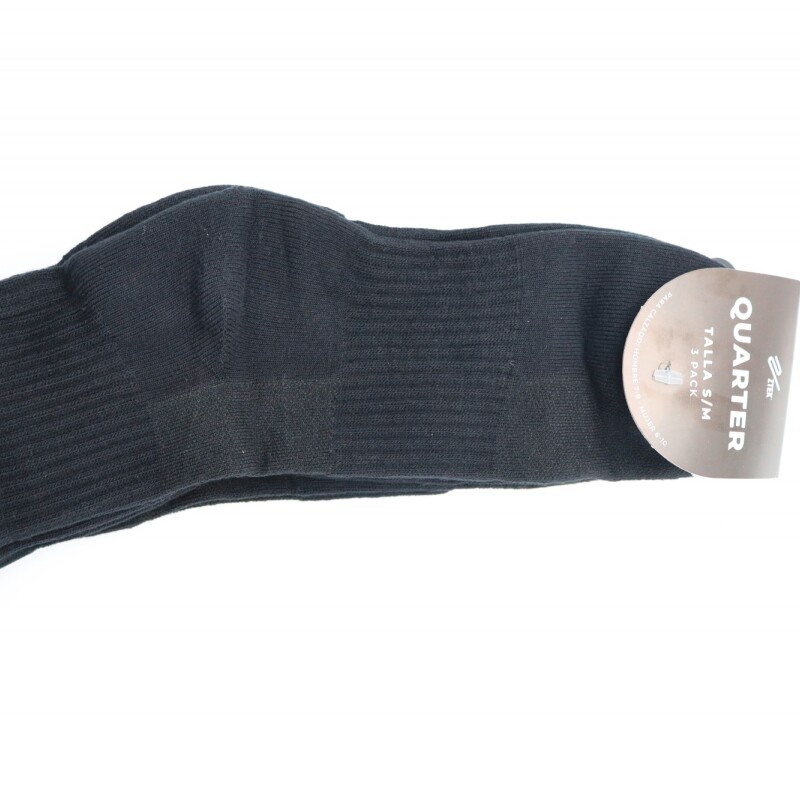 Medias Ztek Quarter 3-Pack Unisex Negro