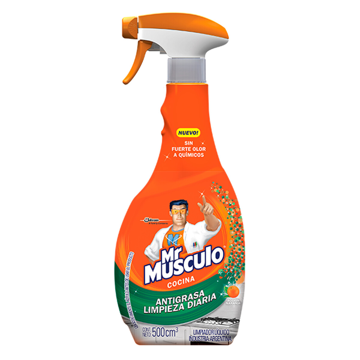 Limpiador Mr. Músculo Cocina Antigrasa Limpieza Diaria - Gatillo 500 ML 