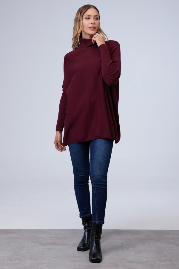 Polera Oversize BORDEAUX