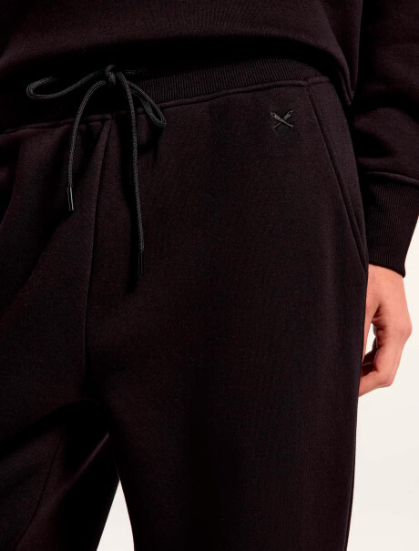 PANTALÓN DEPORTIVO DE FELPA NEGRO