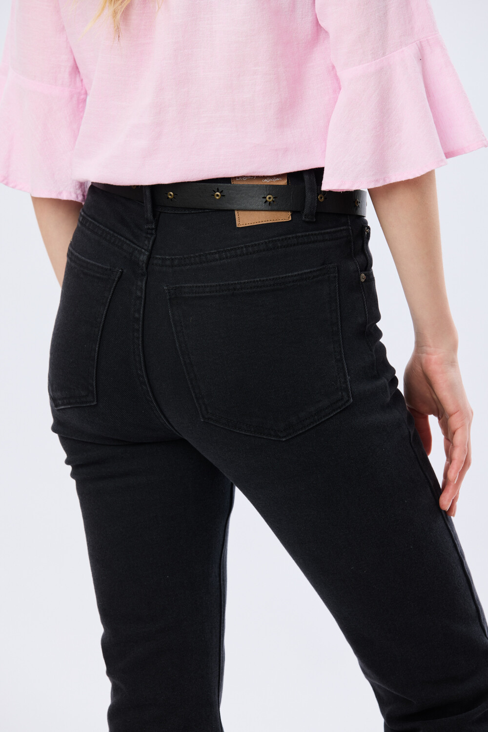 PANTALÓN DE JEAN RECTO Negro