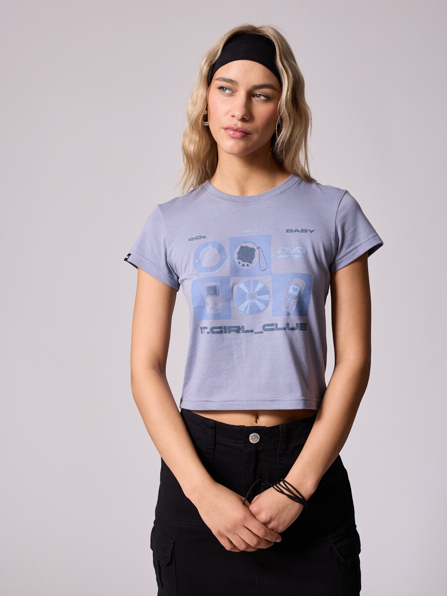 T-SHIRT CATIN DIXIE Gris Claro