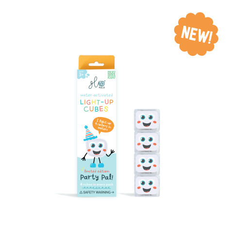 Set 4 cubos Glo Pals iluminados activados por agua PPAL