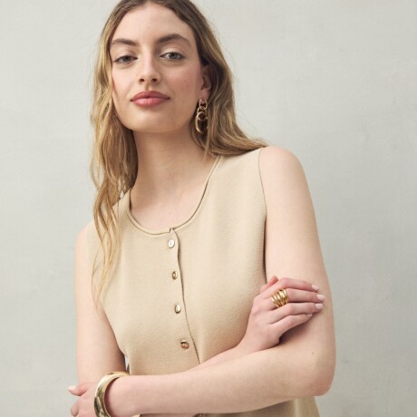 CHALECO SALVA Beige