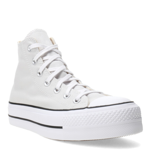 Championes de Mujer Converse Chuck Taylor All Star Lift Platform Canvas Gris - Blanco - Negro