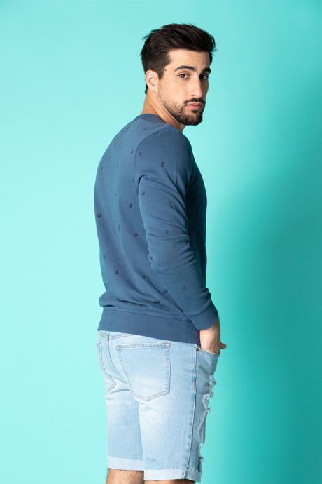 SWEATER HARRAN E23 RUSTY Azul