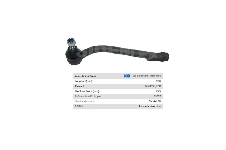 Puntero Hyundai I30, Kia Cerato 06-25 Izq Puntero Hyundai I30, Kia Cerato 06-25 Izq