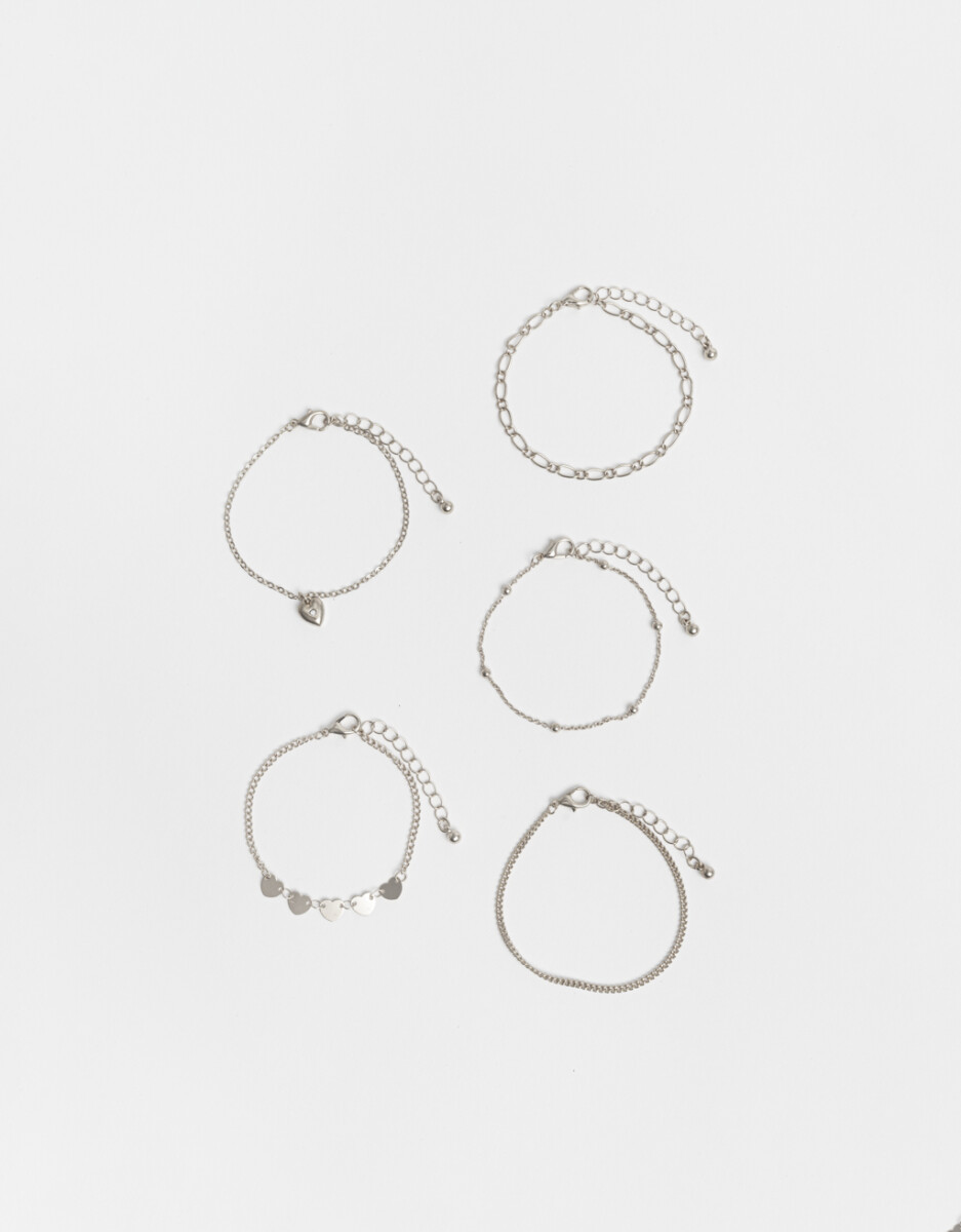 Pulseras Flexibles Sets De Metal 