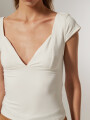 Tops Pawire Marfil / Off White