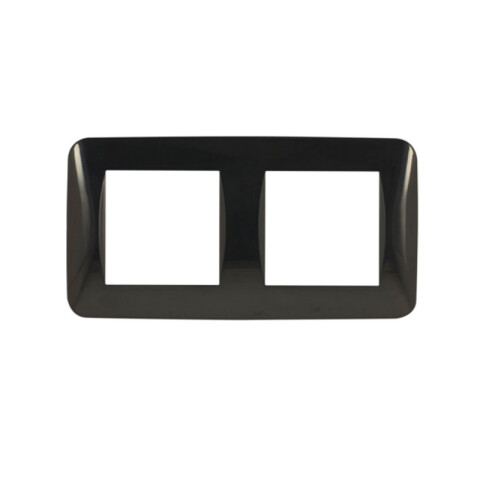 Plaqueta p/2 + 2 módulos, gris - Mini Reggio M46918