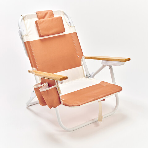 S61DBCA Reposera Playa Reclinable Mochila Sunnylife Tierra Clay Block