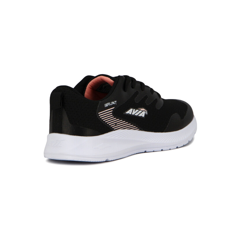 Avia Zapatillas Acordonadas Para Dama Dard- Black/White Negro-Blanco