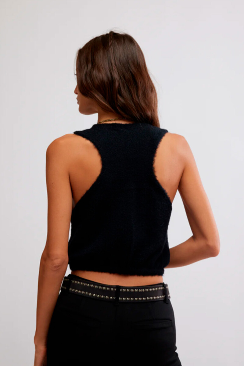 WARM FLUFF CROP Negro