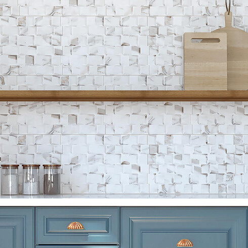 CERAMICA 32X57 CARRARA BRILLO BLANCO MARMOLADO GAMAS DE BLANCO