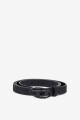 CINTURÓN BRILLO CON LOGO D Negro