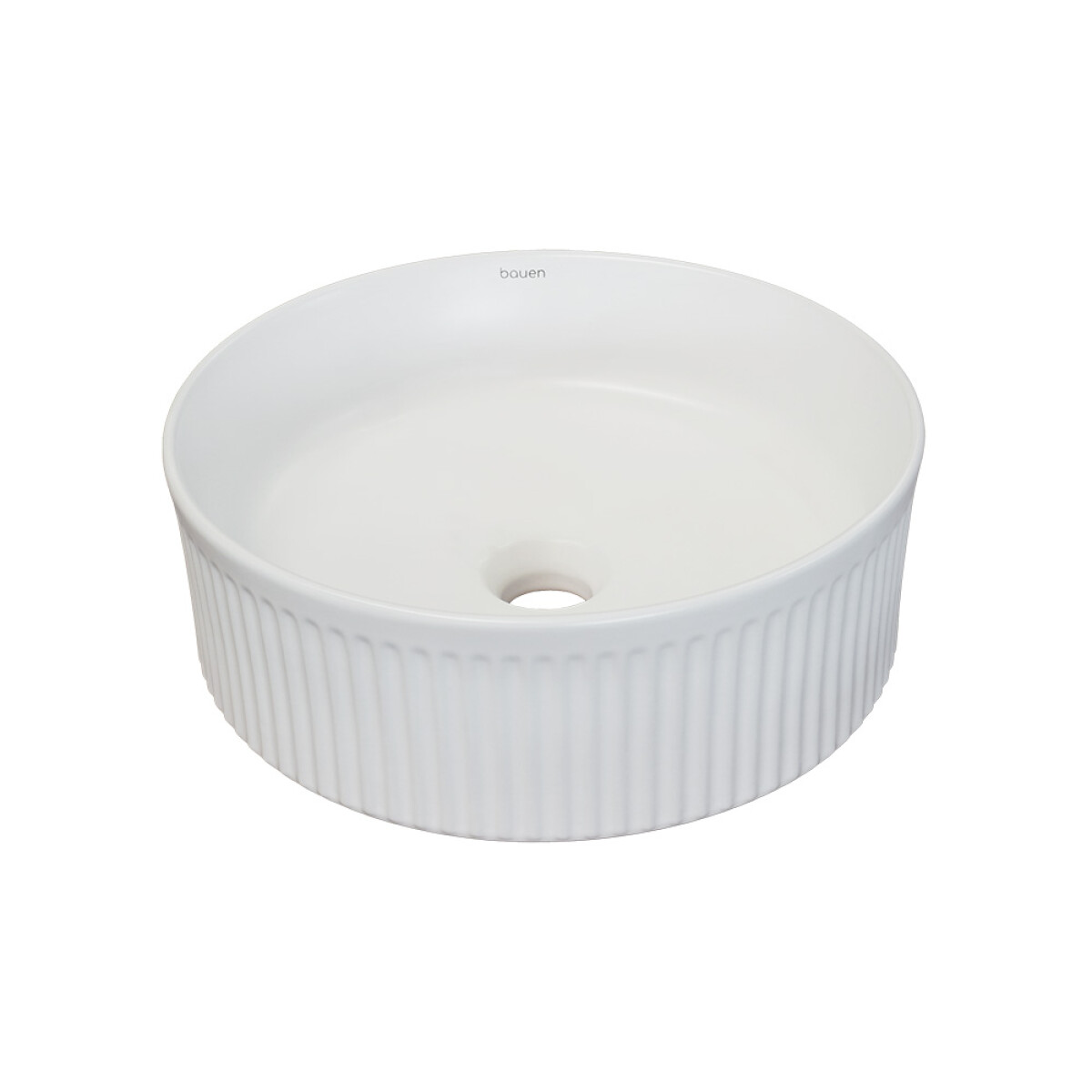 Bacha Bauen De Apoyo Blanco Mate Redonda 