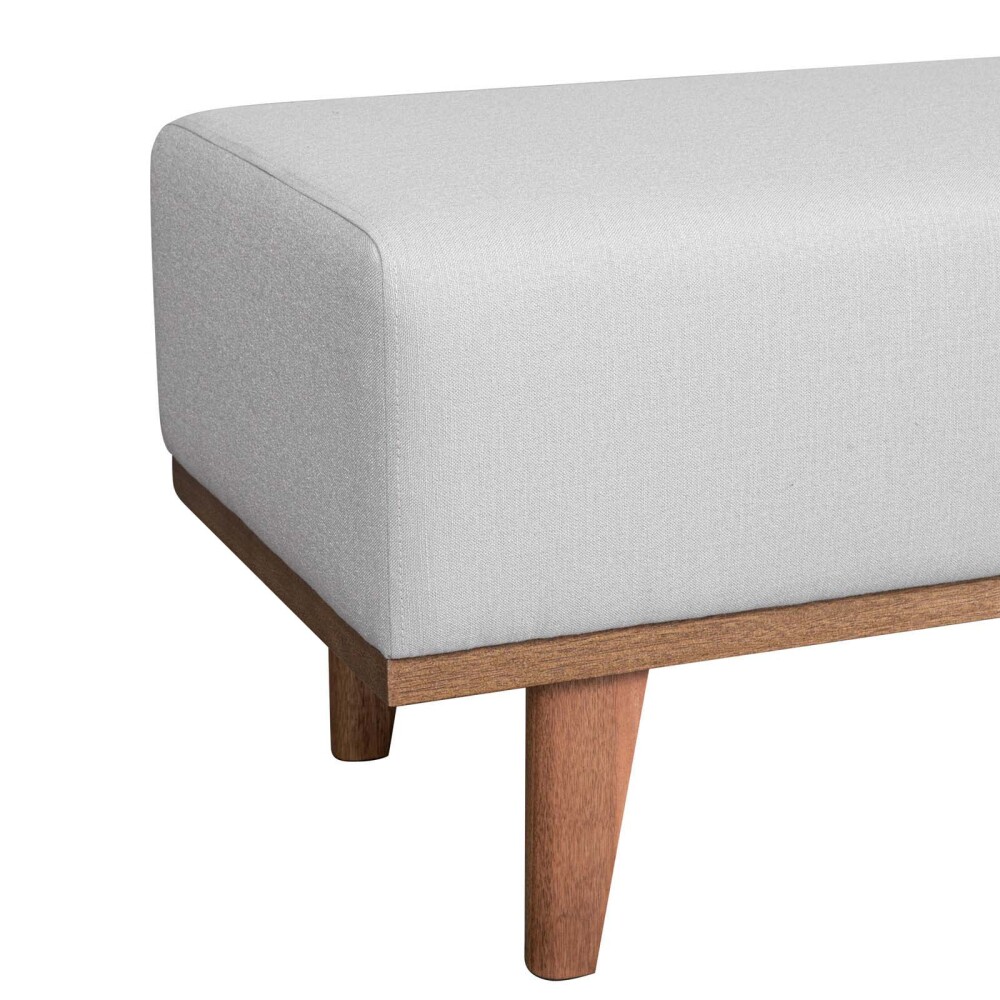 PIE DE CAMA MADERA GRIS BURDEOS