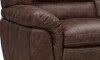 Sillon Livintus 2 Cuerpos Cuero Natural Cafe