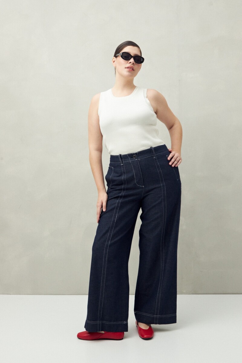 PANTALON ROMANE Indigo