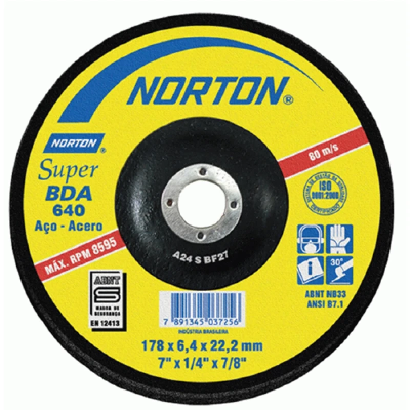 Disco Norton Desb.metal 7 " . Disco Norton Desb.metal 7 " .
