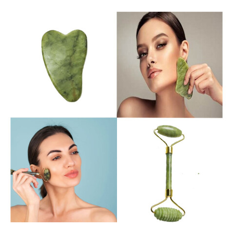 Rodillo masajeador facial Antiage jade Rodillo Masajeador Facial Antiage Jade