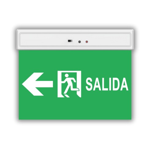 SEÑALETICA SALIDA PUERTA FONDO VERDE 24X18.5CM SEÑALETICA SALIDA PUERTA FONDO VERDE 24X18.5CM