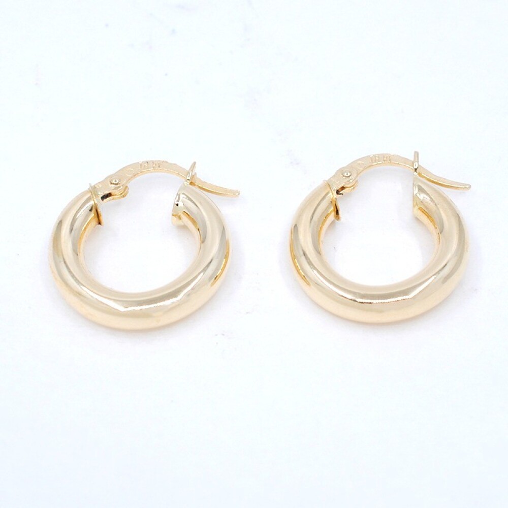 Aros En Oro 18K. Diamentro 18 Mm Aros En Oro 18K. Diamentro 18 Mm