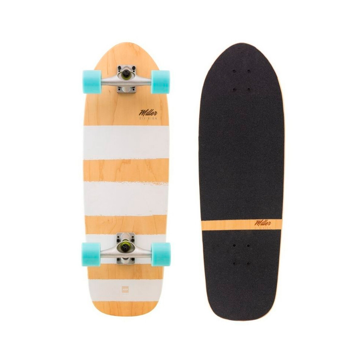 Surfskate Frontside Miller 31.5 - Gris/Turquesa 