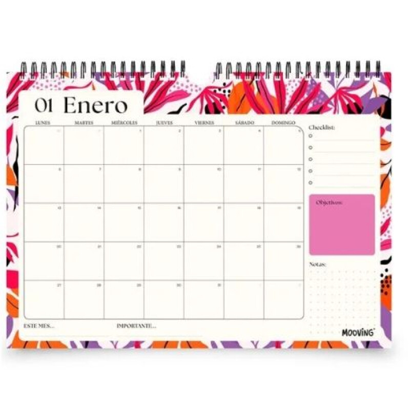 Calendario Mooving Floral 2026 Calendario Mooving Floral 2026