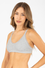 Top triangulo daisy Gris melange