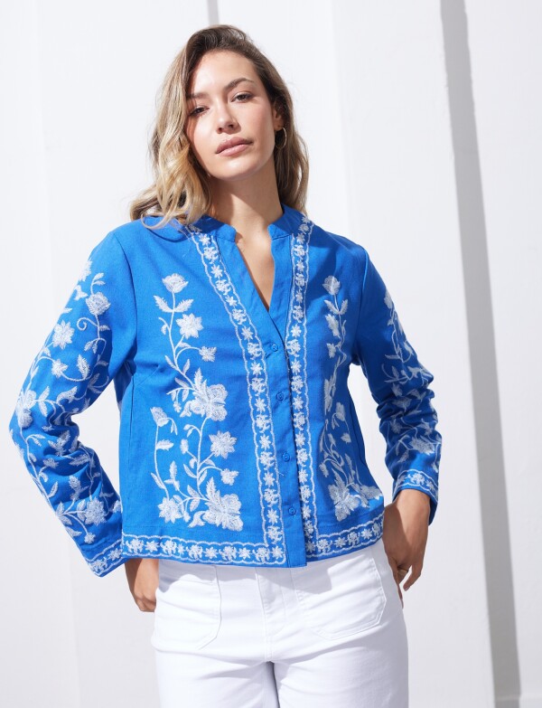 Chaqueta Algodón Bordada ROYAL