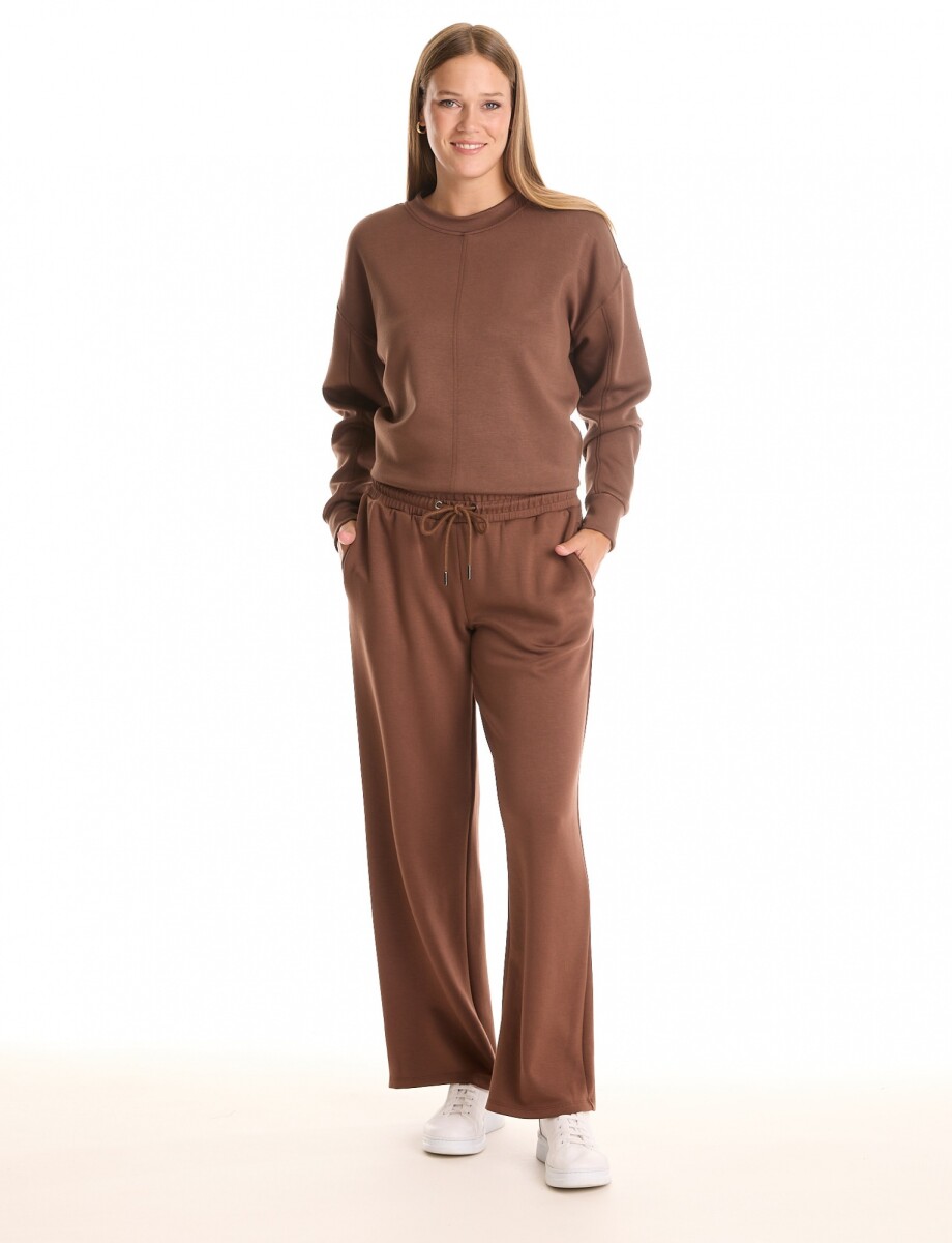 Jogger Basico Recto - Marron 