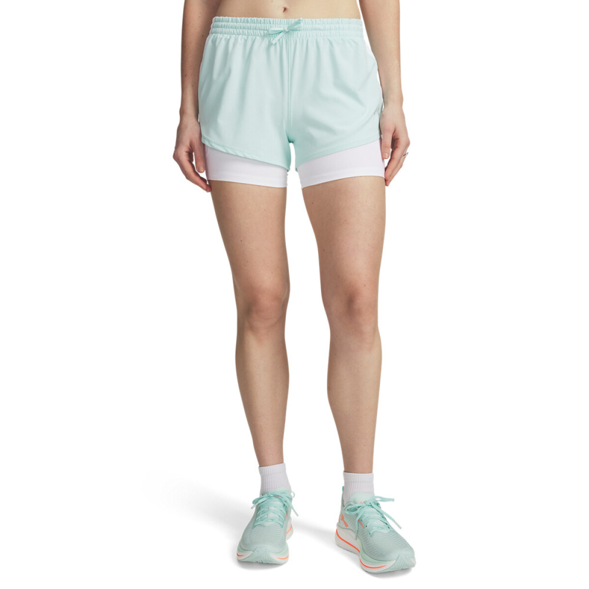 UA Velociti Pro 4" 2n1 Short-GRN - GRN-703 