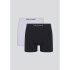 KIT COM 2 CUECAS BOXER BRANCO/PRETO