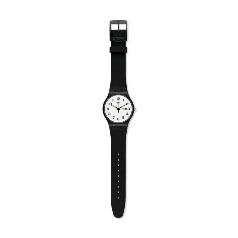 Reloj Swatch SO29B703 Twice Again de silicona Negro