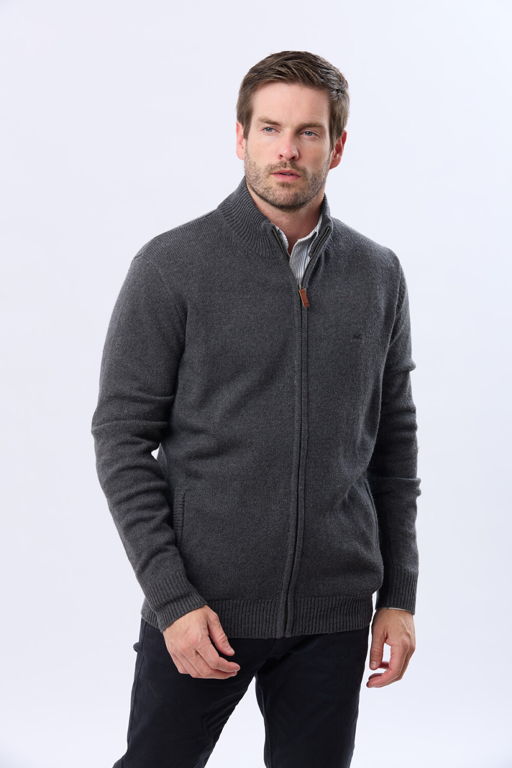 CAMPERA LANA TEJIDA Gris