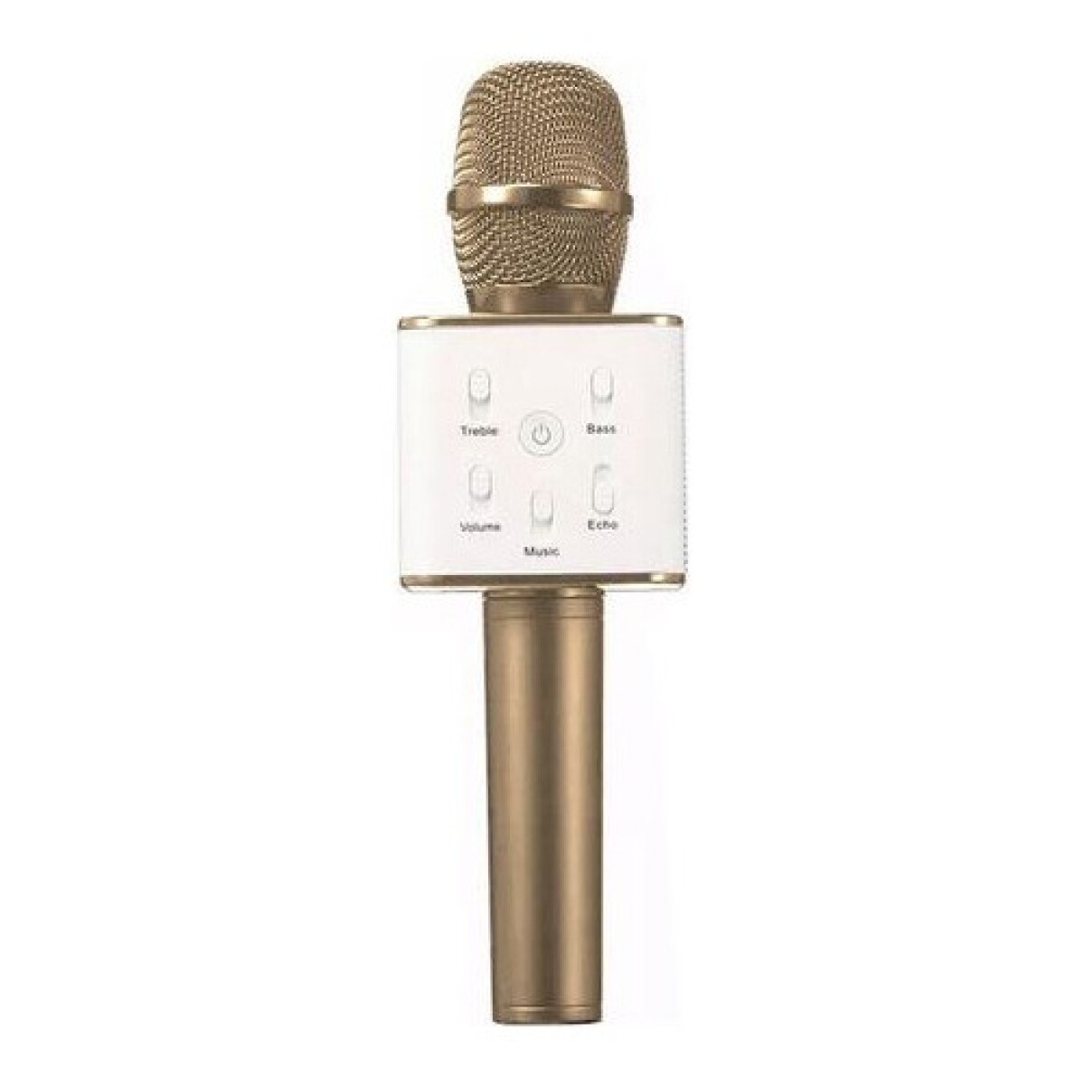 Micrófono Karaoke bluetooth inalámbrico parlante USB - Dorado 