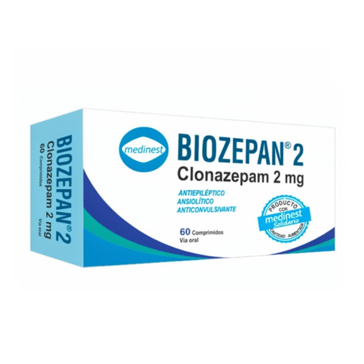 BIOZEPAN 2 MG. CJ X 60 COMP. 