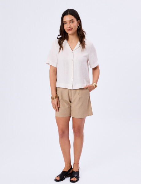 Camisa lino Crudo
