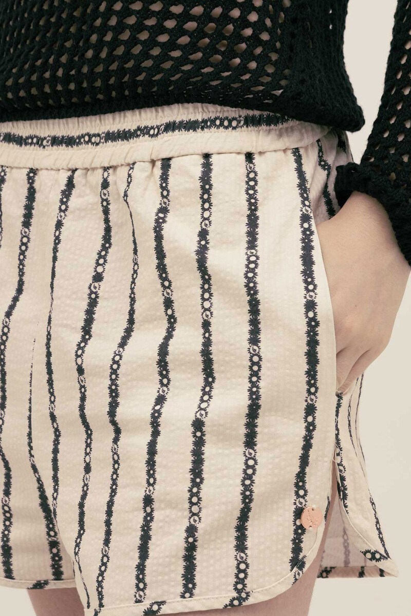 MICHU SHORTS Floral Stripe