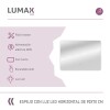 Espejo Horizontal Lumax Suleban c/marco y luz 90x70cm Blanco