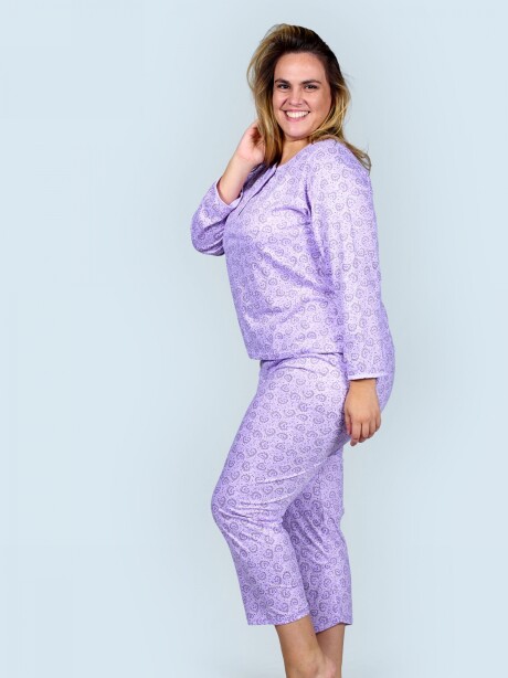 Pijama de algodón Europa Lila