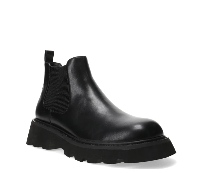 Bota ROME tipo chelsea con elasticos laterales Black