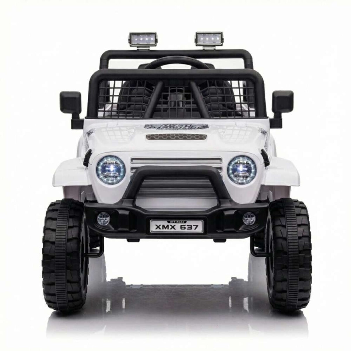 Jeep 4X4 A Bateria Para Niños - Blanca 