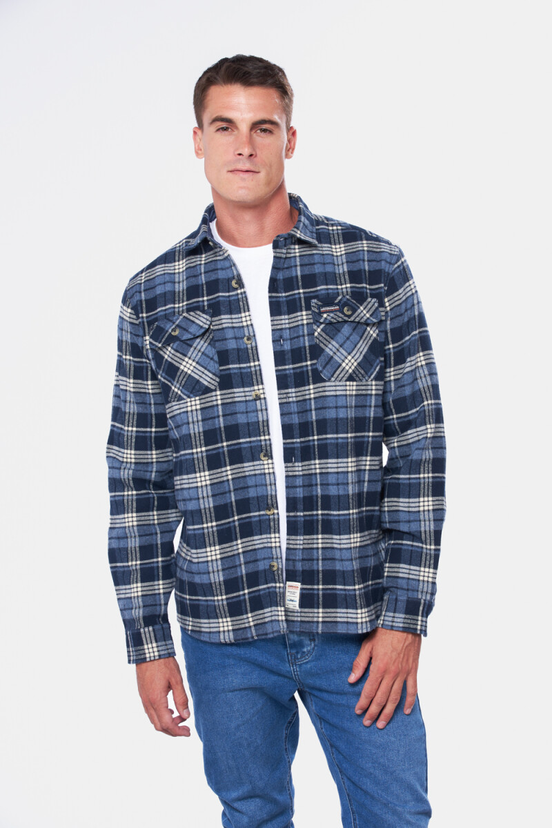 SOBRECAMISA LEÑADORA - Marino 