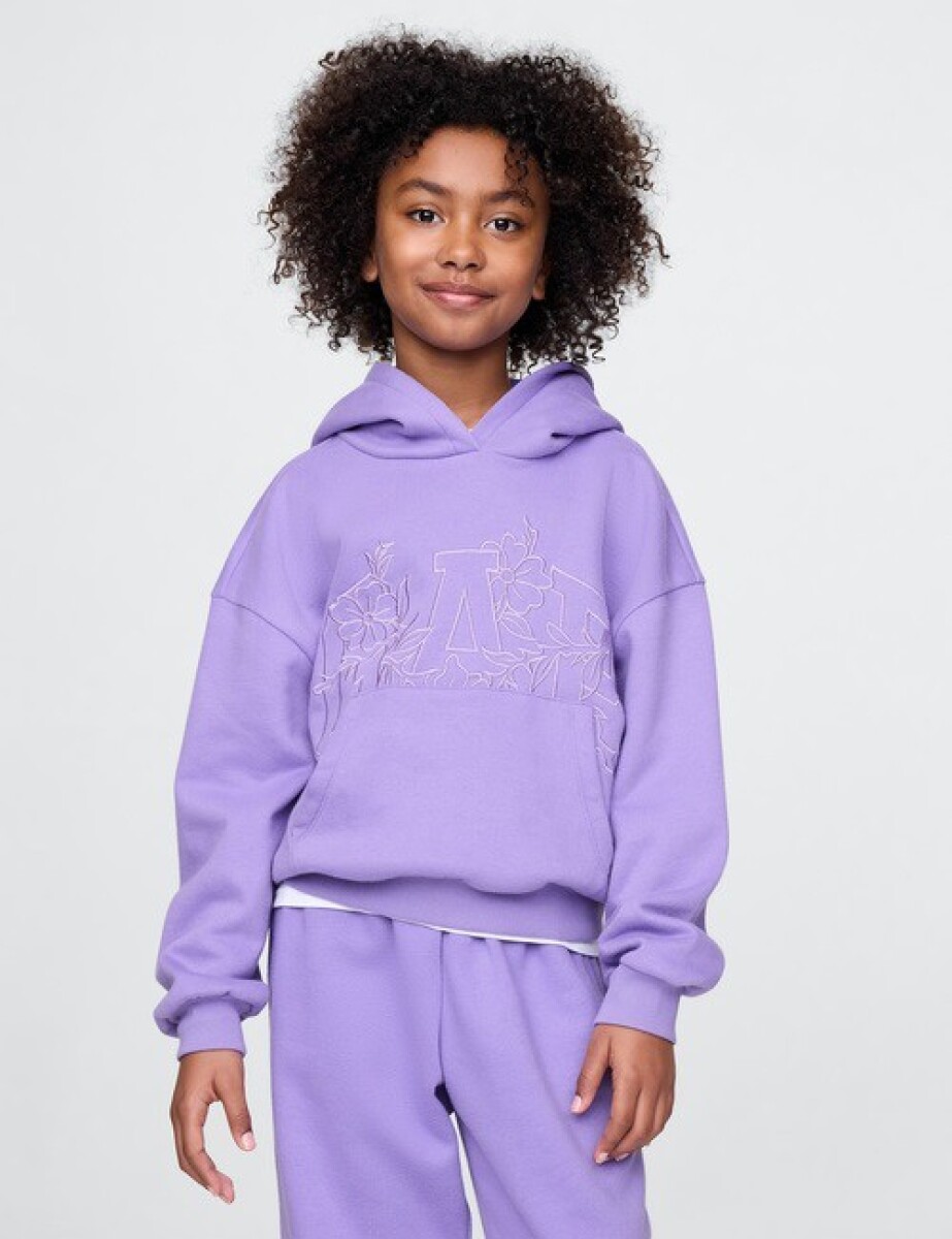 Buzo Canguro Logo Gap Niña - Wisteria Blossom A.S. 