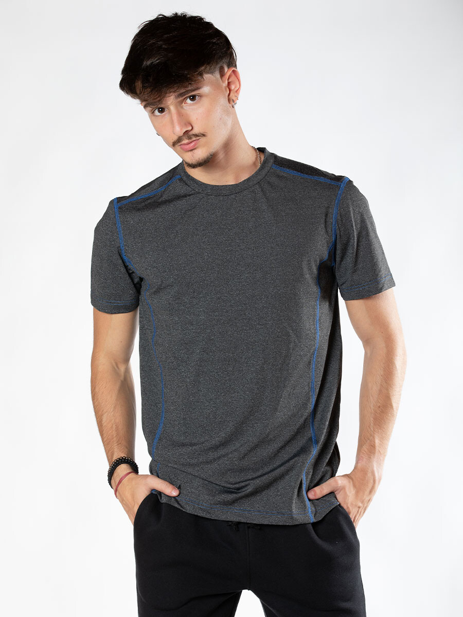 T-SHIRT BLAKO CHAMPION - Gris Oscuro 