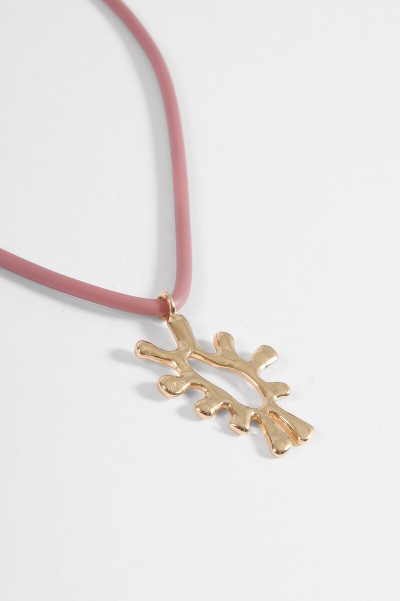 Collar sun texture dorado